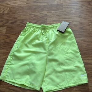 Nike Boys Lime Green Dri Fit Shorts XL NWT